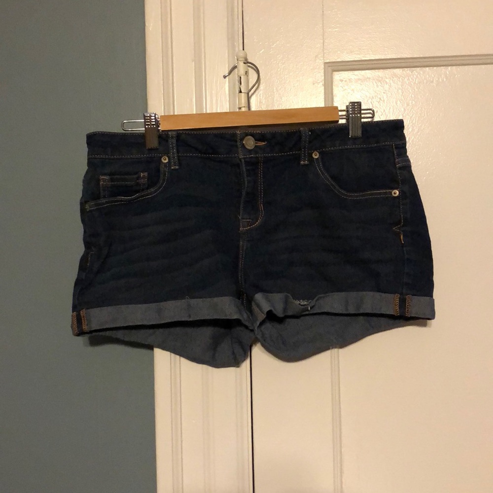 Dark jean shorts